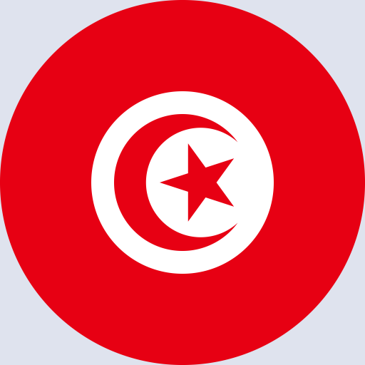 كتابة أسماء على علم تونس