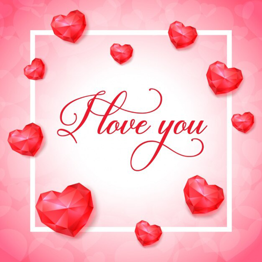 كتابة أسماء على اشكال قلوب حب حمراء