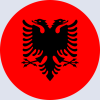 كتابة أسماء على صورة علم ألبانيا