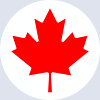 كتابة أسماء على صورة علم كندا