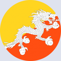 كتابة أسماء على صورة علم بوتان