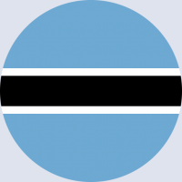 كتابة أسماء على صورة علم بوتسوانا