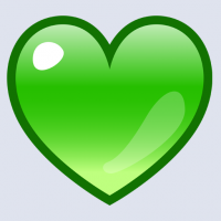 كتابة أسماء على صورة قلب أخضر