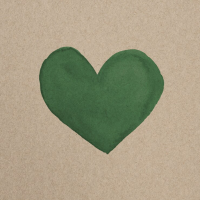 كتابة أسماء على صورة بوستر قلوب خضراء