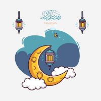 كتابة أسماء على صورة تهاني رمضان